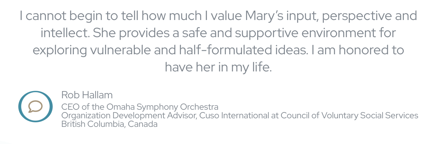 Value in providing a supportive environment for exploring vulnerable and half-formulated ideas