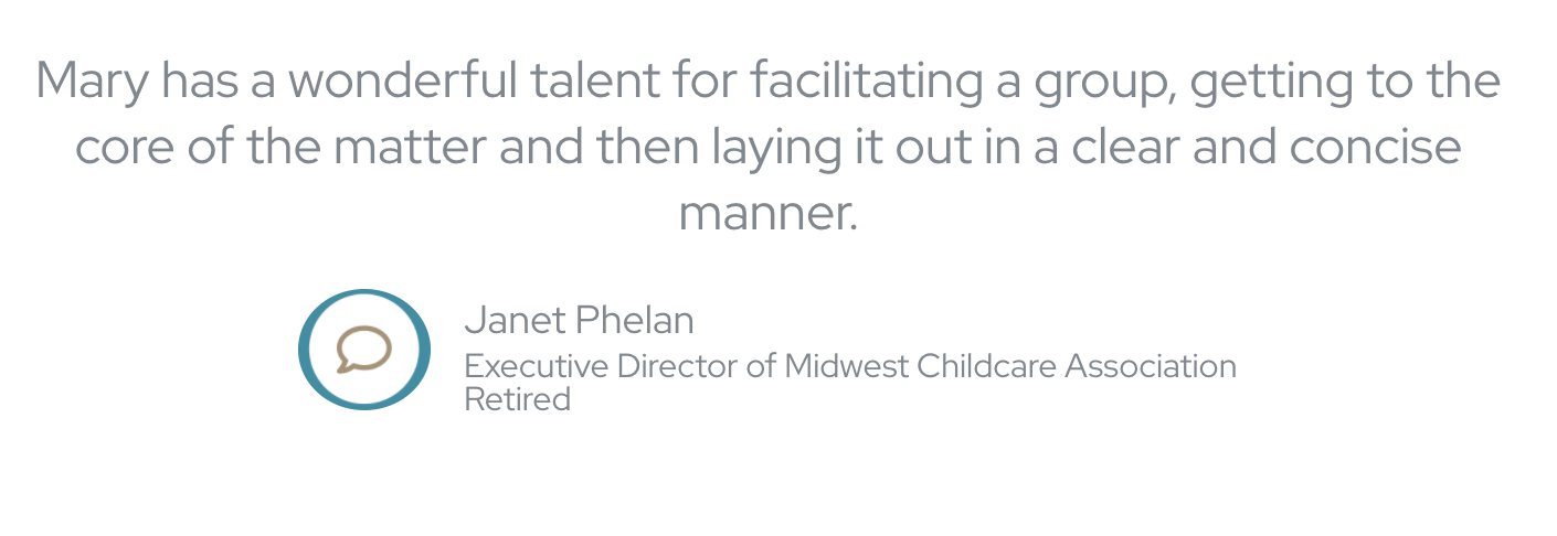 Facilitating a group to get to the core of the matter in a clear and concise manner